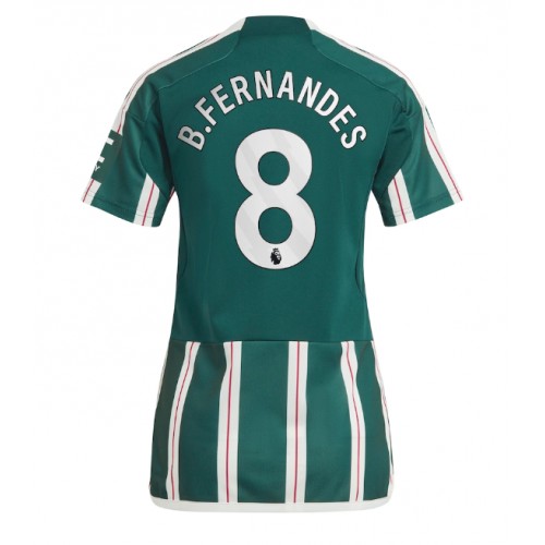 Echipament fotbal Manchester United Bruno Fernandes #8 Tricou Deplasare 2023-24 pentru femei maneca scurta